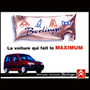 CITROËN - LANCEMENT BERLINGO (pour l'agence Publicara) - TEASER AFFICHES 4X3 - Création, mise en page et illustrations